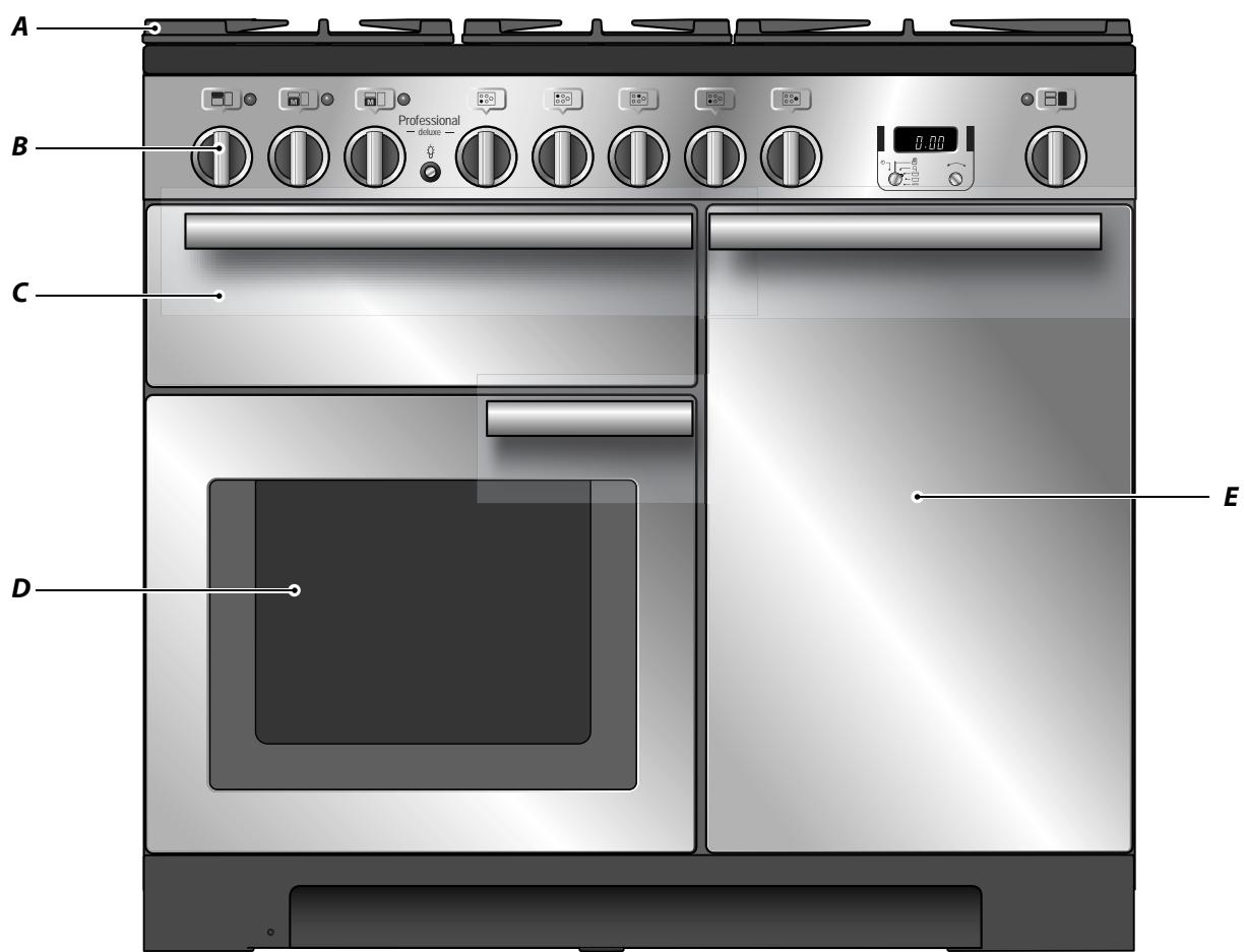 FALCON CDL100DFWH/C-EU - Vue d'Ensemble de la Cuisinière - 1