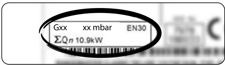 FALCON CDL100DFWH/C-EU - Catégories de gaz et réglages de pression - 1