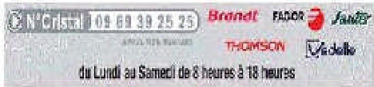 BRANDT BIL1202 - ou nous téléphoner au: - 1