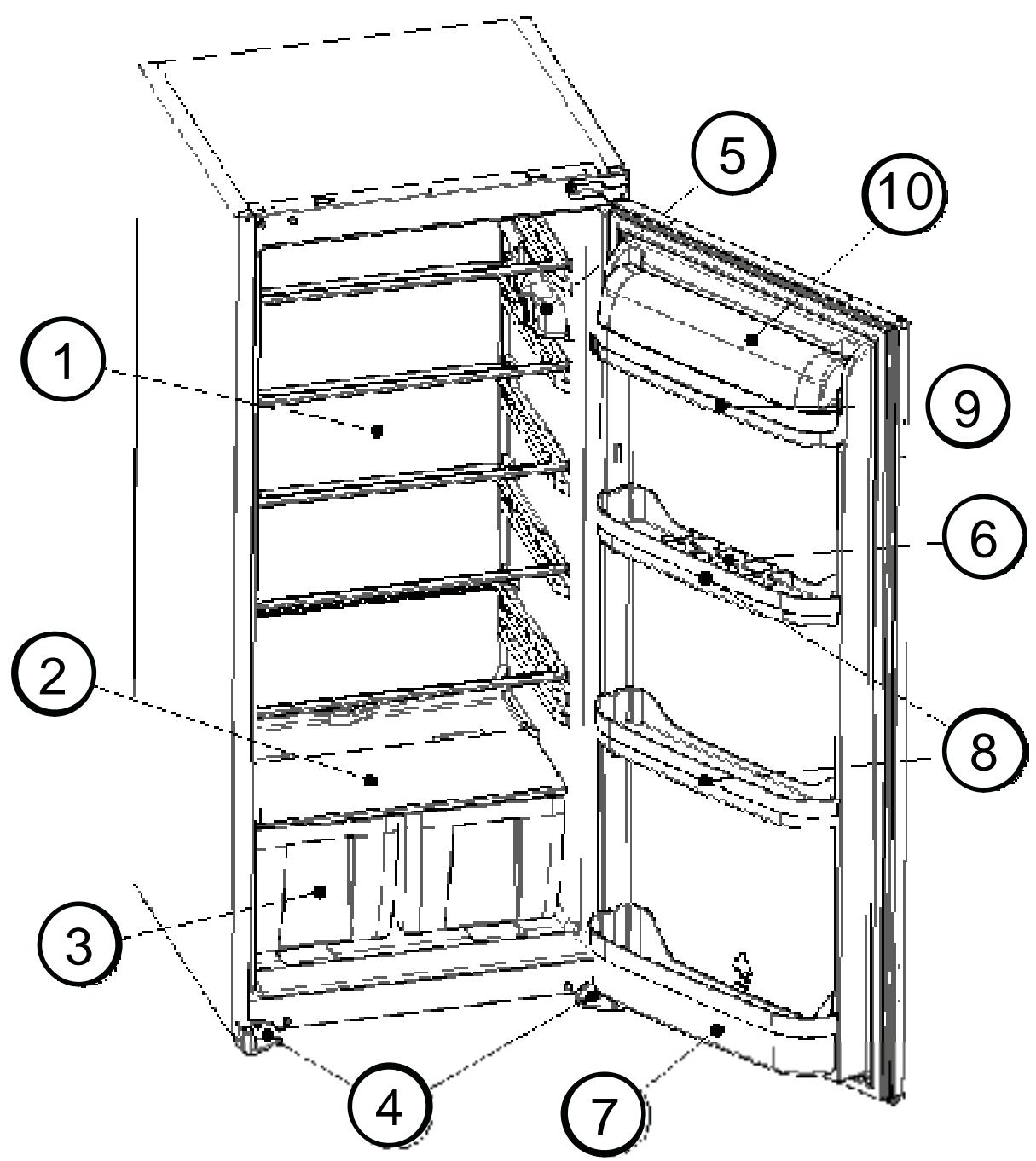 BRANDT BIL1202 - PARTIE 6. LES PARTIES DE L'APPAREIL ET LES COMPARTIMENTS - 1