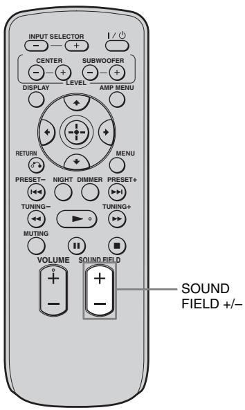 SONY RHT-G900 - Sélection du champ acoustique - 1
