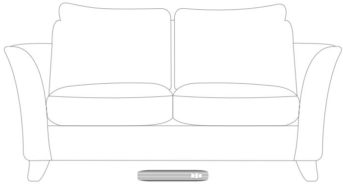 HARMAN KARDON SABRE SB35 - Positionnement du caisson de graves sous un canapé ou un meuble - 1