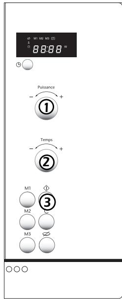 SAUTER SME 915 W - Vouvasé àvoitrés disposition 6 puissances micro-ondes: - 3