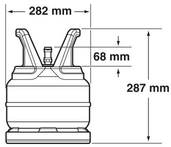 WEBER GENESIS E310 RG 2011 - 2) Capacité de la bouteille: 6 kg maximum - 8