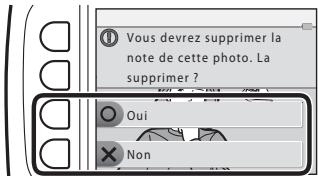 NIKKON COOLPiX - Appuyez sur la commande polyvalente 4 (Effacer enregistements). - 2