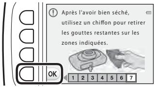 NIKKON COOLPiX - Confirmez le message relatif à l'étanchéité et appuyez sur - 2