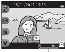 NIKKON COOLPiX - Sélectionnez un clip video en mode de visualisation plein écran et appuyez sur le sélecteur multidirectionnel ▲. - 1