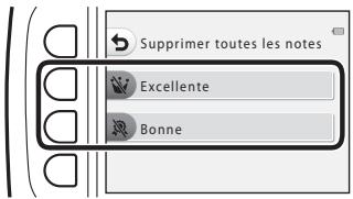 NIKKON COOLPiX - Supprimer toutes les notes - 2