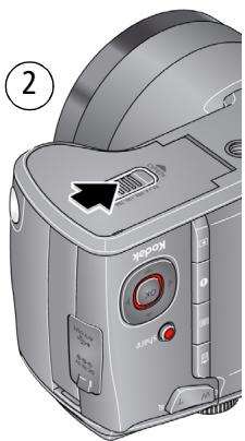 KODAK Z981 - Charger et installer les piles/batteries - 2
