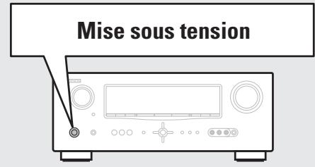 DENON AVR 1611 - Appuyez sur POWER ON pourmettre l'appareil sous tension. - 2