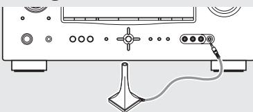 DENON AVR 1611 - Connectez le microphone de configuration. - 1
