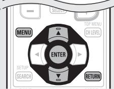 DENON AVR 1611 - Fonctionnement du menu - 2
