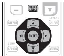 DENON AVR 1611 - Utilisation du menu "Source Select" - 2