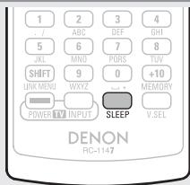 DENON AVR 1611 - Appuyez sur SLEEP et affichez la durée que vous souhaitez. - 1