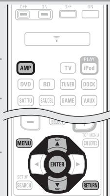 DENON AVR 1611 - Fonctionnement du menu - 1
