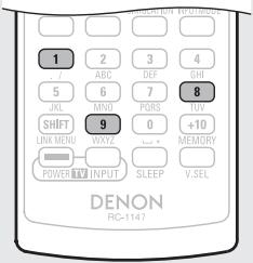 DENON AVR 1611 - Réinitialisation de la télécommande - 2