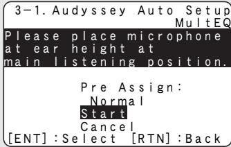 DENON AVR 1611 - Connectez le microphone de configuration. - 3