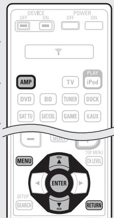 DENON AVR 1611 - Fonctionnement du menu - 1