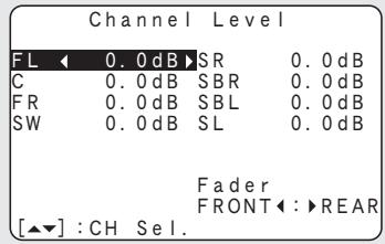 DENON AVR 1611 - Appuyez sur CH LEVEL. - 1