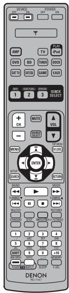 DENON AVR 1611 - Utilisation avec lecteur Blu-ray Disc / lecteur HD-DVD / lecteur DVD / enregistreur DVD - 1
