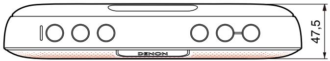DENON CHARGE 2+ - Dimensions (Unité : mm) - 1