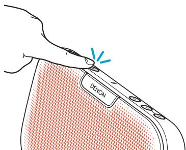 DENON CHARGE 2+ - Maintenez enfoncée la touche Bluetooth pendant 3 secondes jusqu'à ce qu'un signal sonore retentisse. - 1