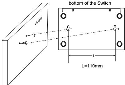 TP-LINK TL-SG6108 - Mounting the Switch on a Wall - 1