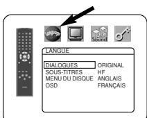 DENON DVD-700 GOLD - Réglage de la langue - 1