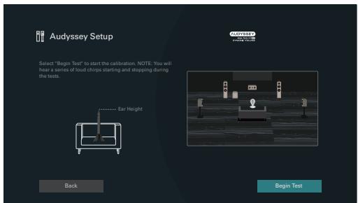 MARANTZ NC - When the following screen is displayed, select "Begin Test" and then press ENTER. - 1