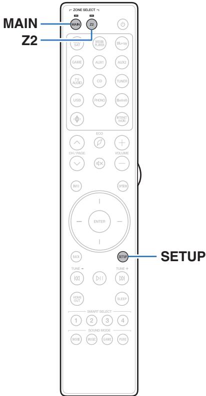 MARANTZ NC - Specifying the zone used with the remote control unit - 1