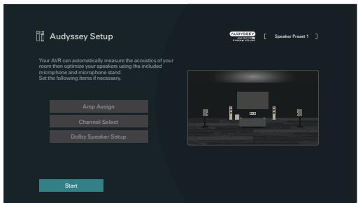 MARANTZ NC - Procedure for speaker settings (Audyssey® Setup) - 4