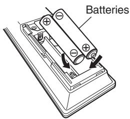 MARANTZ NC - Inserting the batteries - 2