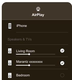 MARANTZ NC - Tap the devices/speakers you want to use. - 1