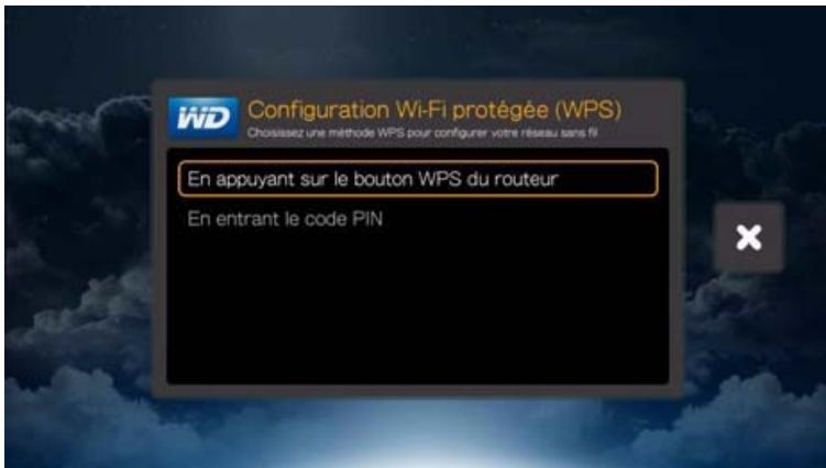 WESTERN DIGITAL PASMM WD TV - Installation Wi-Fi protégée (WPS) - 1