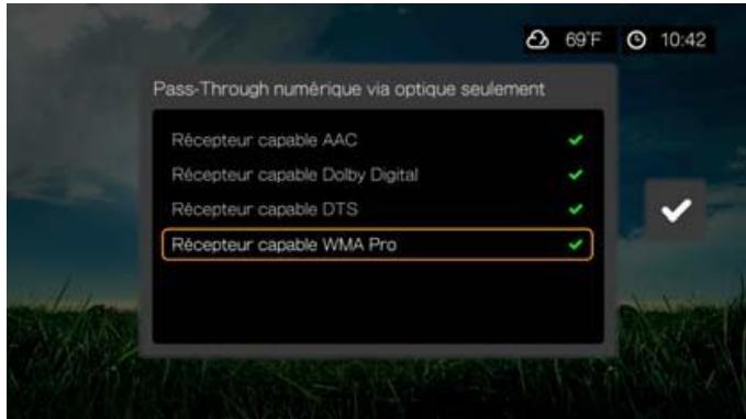 WESTERN DIGITAL PASMM WD TV - Pass-Through numérique via Optique seulement (S/PDIF) - 1