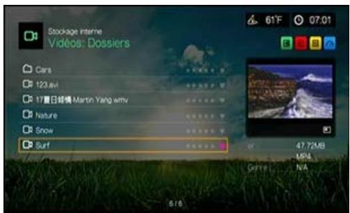 WESTERN DIGITAL PASMM WD TV - Affichage du navigateur - 2