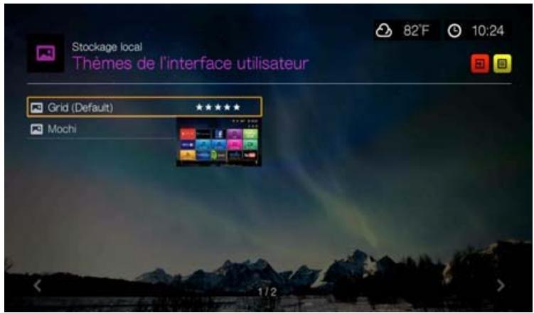 WESTERN DIGITAL PASMM WD TV - Thèmes de l'interface utiliser par défaut - 1