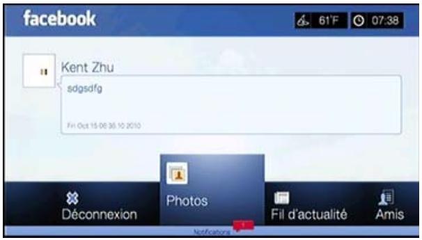 WESTERN DIGITAL PASMM WD TV - Première connexion à Facebook - 3