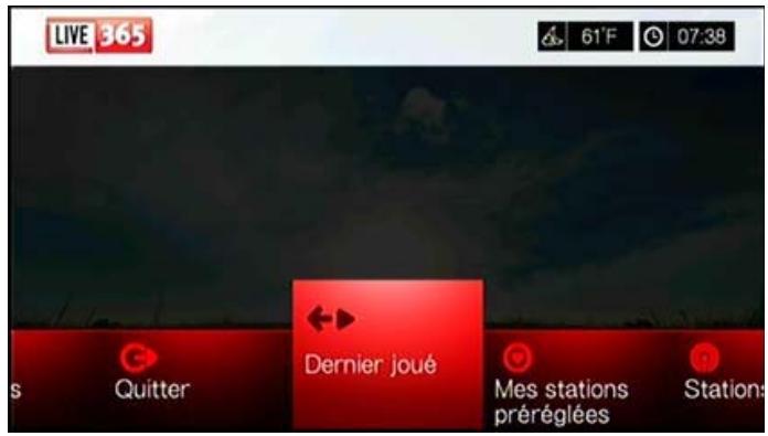 WESTERN DIGITAL PASMM WD TV - Pour acceder à la dernière station écoutee : - 1