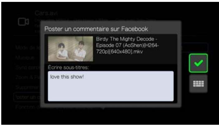 WESTERN DIGITAL PASMM WD TV - Poster un commentaire sur Facebook - 1