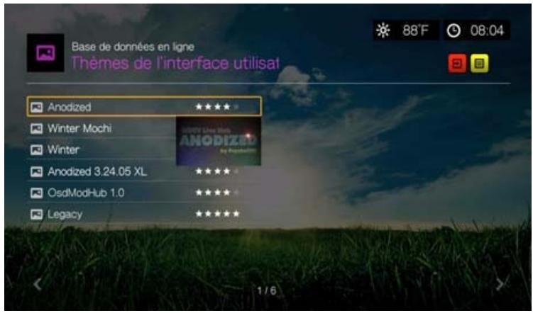 WESTERN DIGITAL PASMM WD TV - Base de données de thèmes d'interface utilisateur en ligne - 1