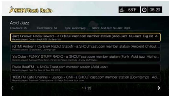 WESTERN DIGITAL PASMM WD TV - Pour rechercher une station de radio : - 3