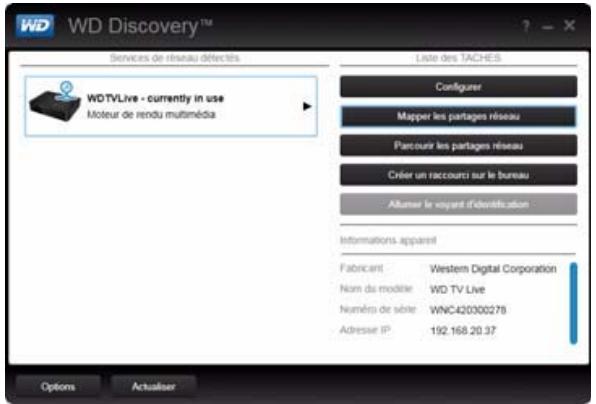 WESTERN DIGITAL PASMM WD TV - Utilisation de WD Discovery™ (Windows) - 1