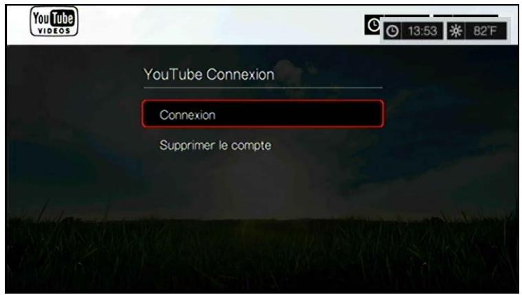 WESTERN DIGITAL PASMM WD TV - Connexion à votre compte YouTube - 4