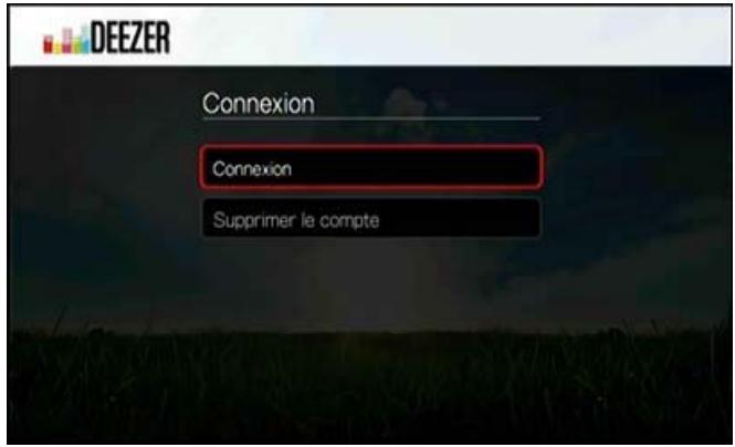 WESTERN DIGITAL PASMM WD TV - Connexion à votre compte Deezer - 2