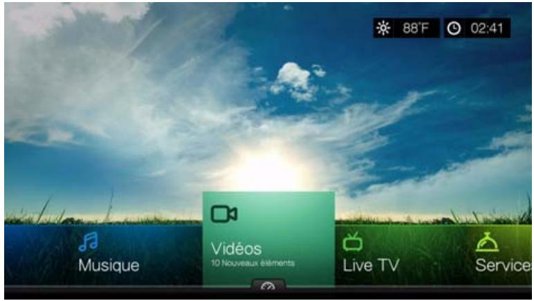 WESTERN DIGITAL PASMM WD TV - Utilisation de l'interface utilisateur du lecteur multimédia - 1