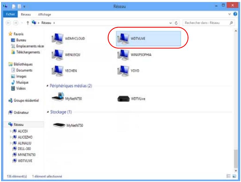 WESTERN DIGITAL PASMM WD TV - Déplacement de fichiers entre le lecteur multimédia et un ordinateur Windows - 1