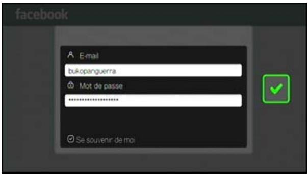 WESTERN DIGITAL PASMM WD TV - Première connexion à Facebook - 2