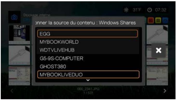 WESTERN DIGITAL PASMM WD TV - Accès à un dossier partagé - 1