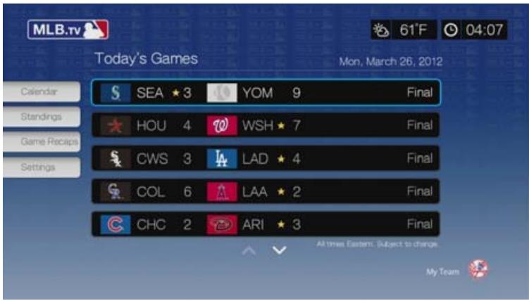 WESTERN DIGITAL PASMM WD TV - Pour acceder à MLB.TV : - 2